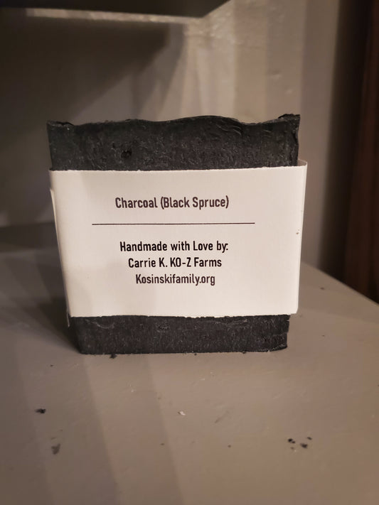 Charcoal with Black Spruce Goat Milk Soap