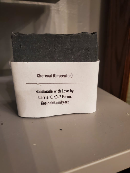 Charcoal (Unscented) Goat Milk Soap